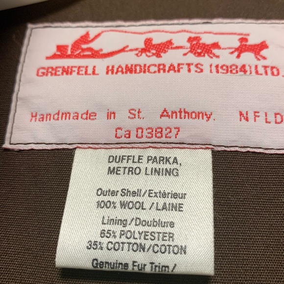 Grenfell Handicrafts handmade wool coat - Picture 6 of 9